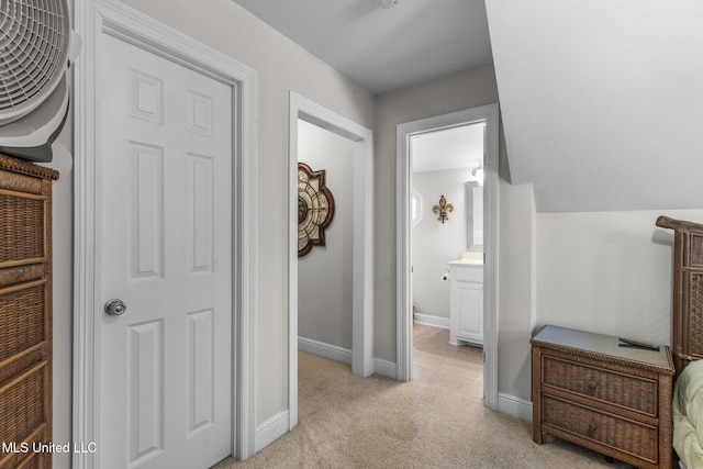 527 Pelahatchie Shore Dr, Brandon, MS 39047 - hall featuring light carpet and baseboards
