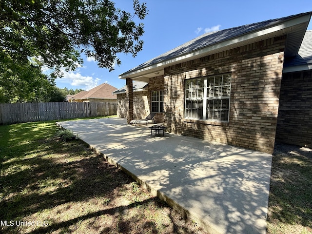 exterior space with fence