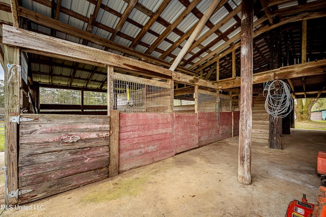 view of horse barn