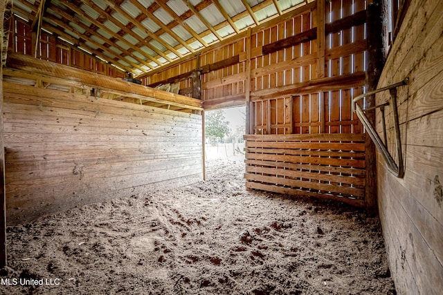 view of horse barn