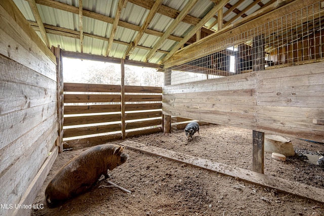 view of horse barn