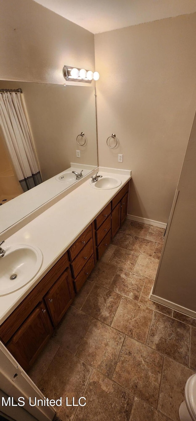 bathroom with vanity