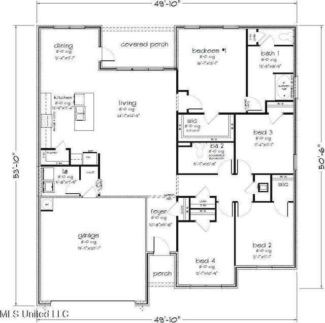 9613 Reserve Blvd, Biloxi, MS 39532 - view of property floor plan