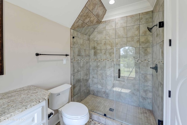 11281 Rd 468, Philadelphia, MS 39350 - bathroom with vanity, toilet, and an enclosed shower