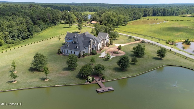 11281 Rd 468, Philadelphia, MS 39350 - bird's eye view featuring a rural view and a water view