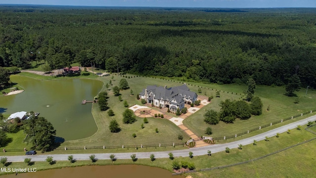 11281 Rd 468, Philadelphia, MS 39350 - drone / aerial view with a water view