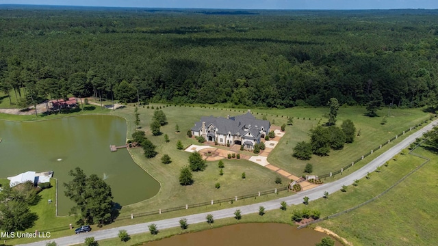 11281 Rd 468, Philadelphia, MS 39350 - birds eye view of property with a water view