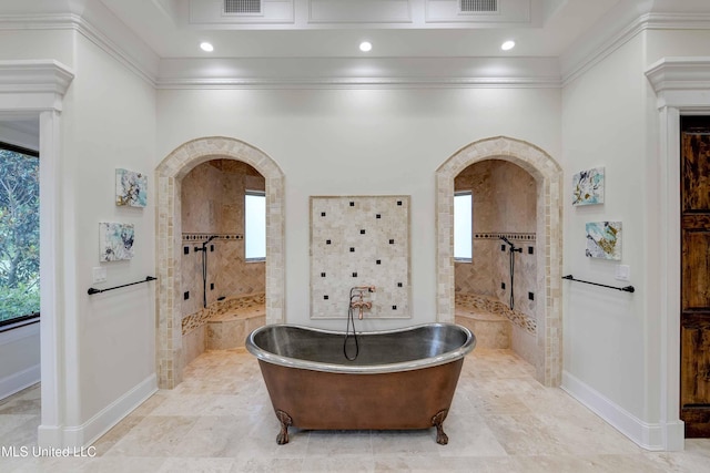11281 Rd 468, Philadelphia, MS 39350 - bathroom featuring plenty of natural light and independent shower and bath