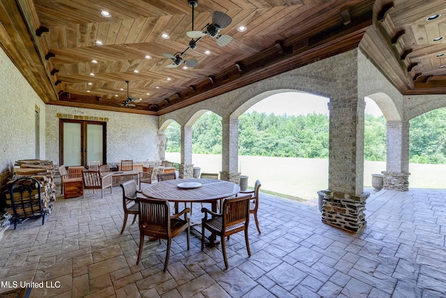 11281 Rd 468, Philadelphia, MS 39350 - view of patio with ceiling fan