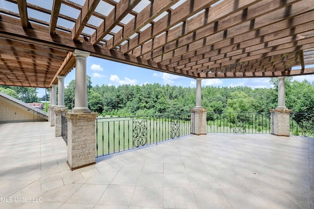 11281 Rd 468, Philadelphia, MS 39350 - view of patio / terrace featuring a pergola