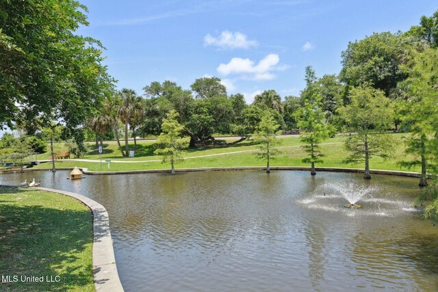 view of water feature