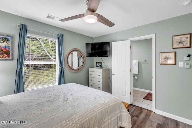 1130 Century Oaks Dr Unit B, Gulfport, MS 39507 - bedroom featuring dark wood finished floors and a ceiling fan