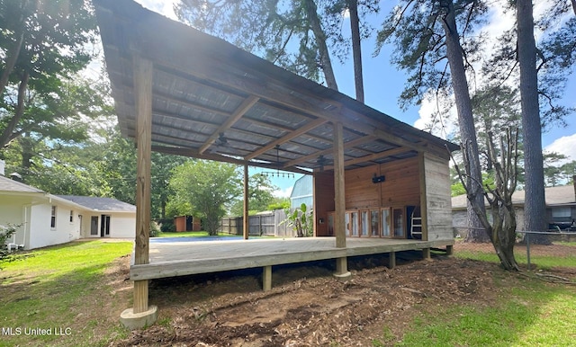 106 Woodcliff Pl, Brandon, MS 39042 - view of wooden deck