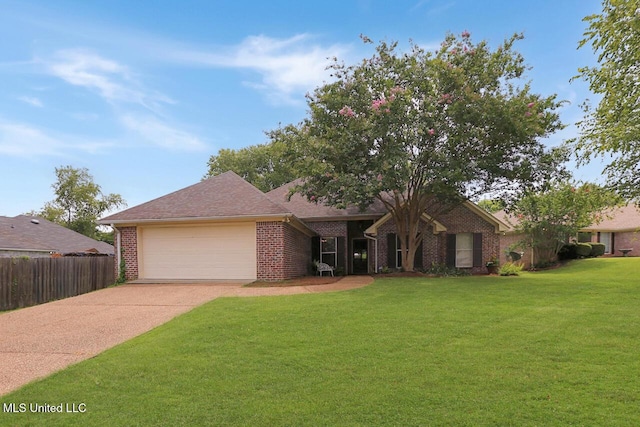 503 W Abbey Pl, Brandon, MS 39047 - view of front of home featuring brick siding, a garage, and driveway