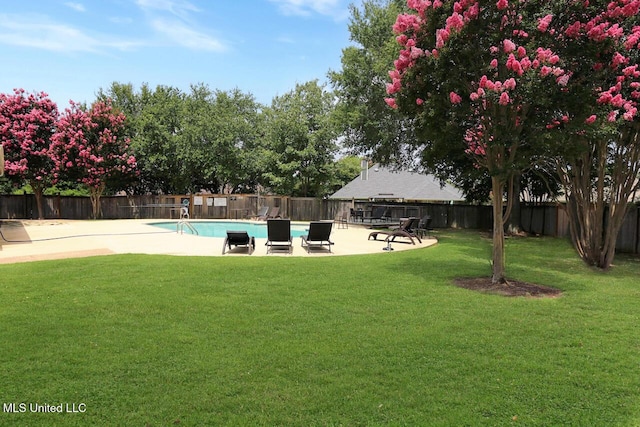 503 W Abbey Pl, Brandon, MS 39047 - view of swimming pool featuring a fenced backyard and a patio area