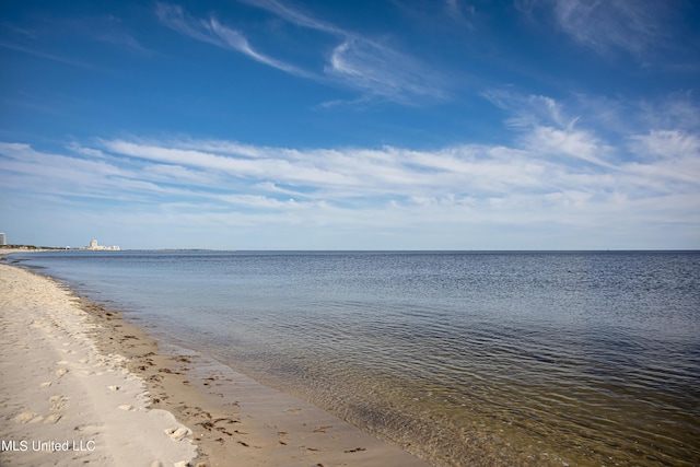 water view featuring a view of the beach