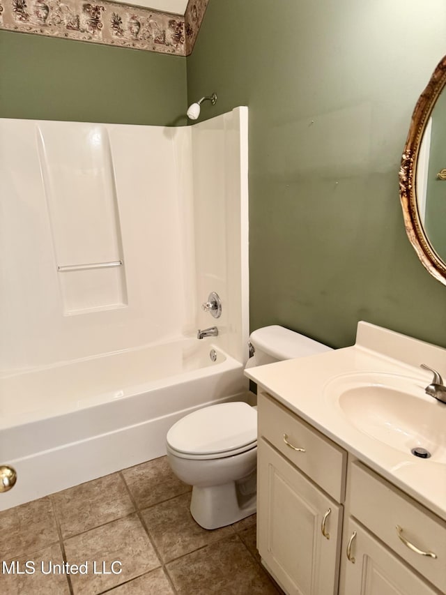 110 Cowles Creek Rd, Clinton, MS 39056 - bathroom featuring toilet, tub / shower combination, and vanity