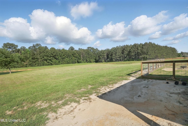 13240 Wolf River Rd, Gulfport, MS 39503 - view of yard featuring a forest view and a rural view