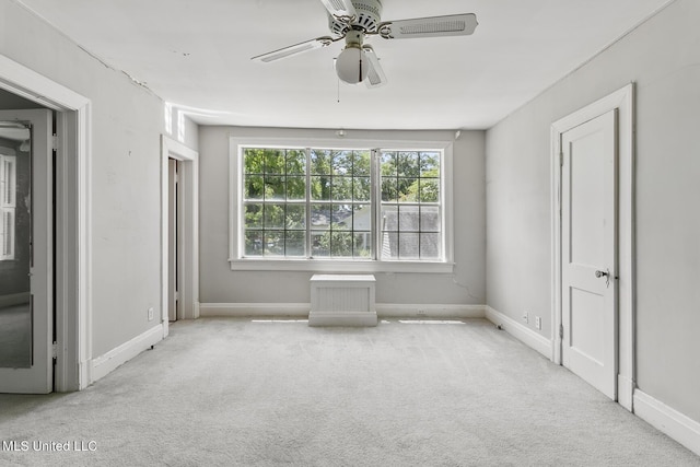 1521 Riverside Dr, Jackson, MS 39202 - empty room with baseboards, ceiling fan, and carpet
