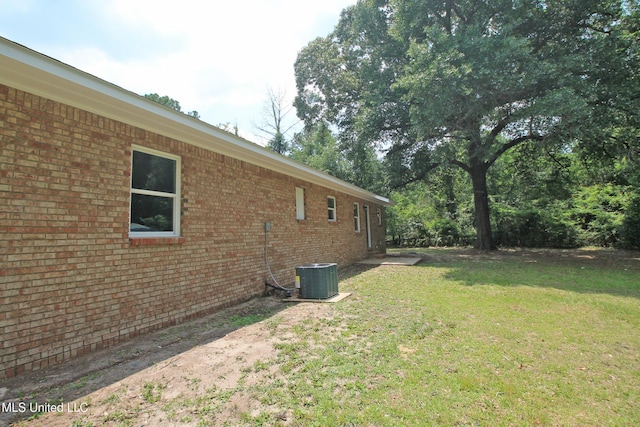 136 Childress Rd, Lucedale, MS 39452 - view of green lawn with cooling unit