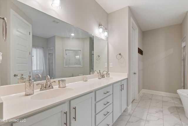 bathroom featuring vanity