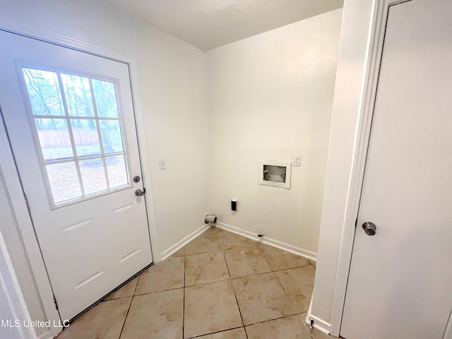 laundry room featuring hookup for a gas dryer and washer hookup