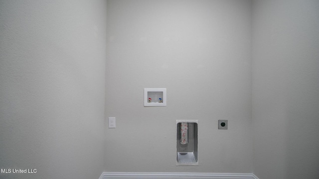 32 Crown Dr, Lucedale, MS 39452 - washroom with hookup for an electric dryer and hookup for a washing machine