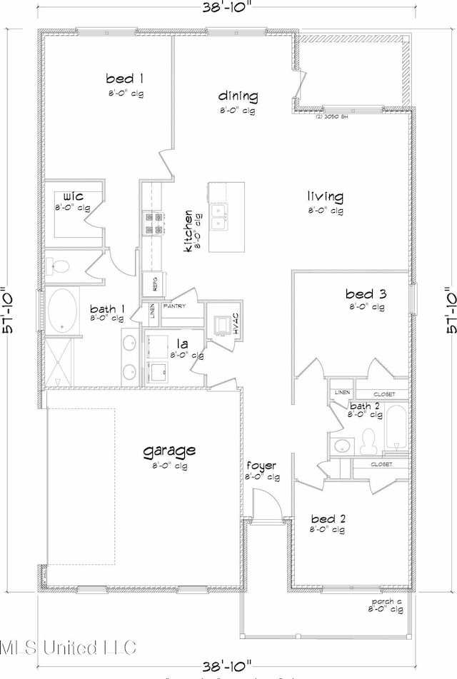 32 Crown Dr, Lucedale, MS 39452 - view of property floor plan