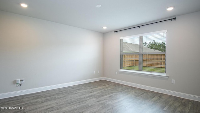 32 Crown Dr, Lucedale, MS 39452 - unfurnished room with dark wood finished floors and recessed lighting