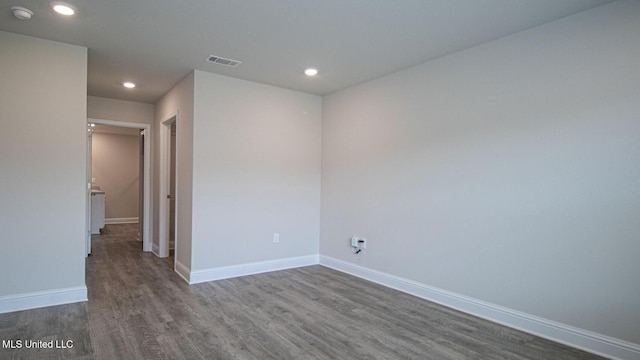 32 Crown Dr, Lucedale, MS 39452 - unfurnished room with recessed lighting, wood finished floors, and a smoke detector