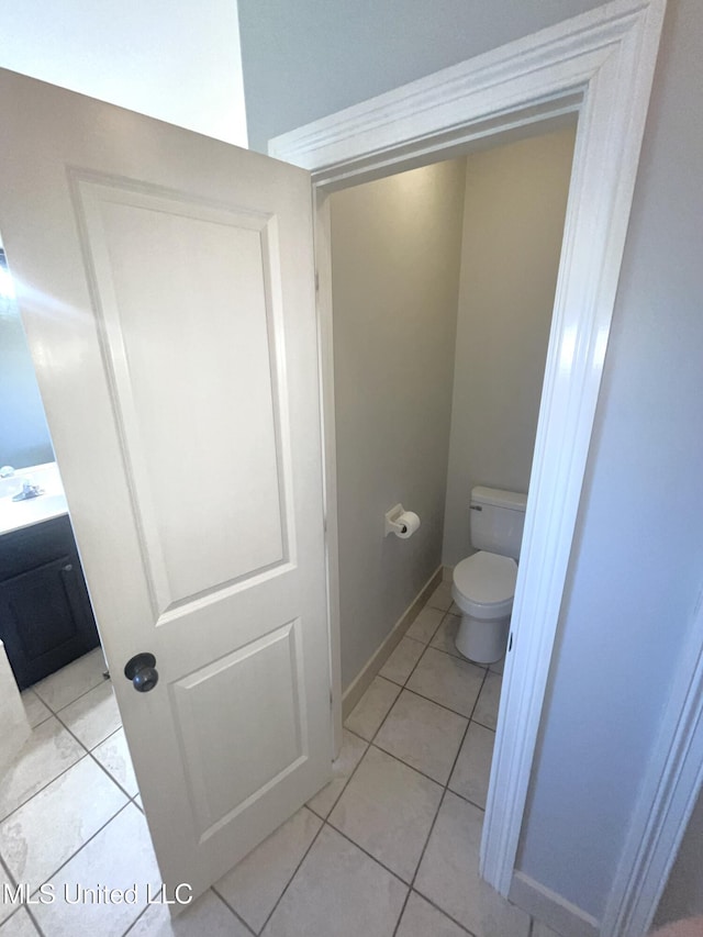 4896 Park N Dr, Olive Branch, MS 38654 - bathroom with tile patterned floors and toilet