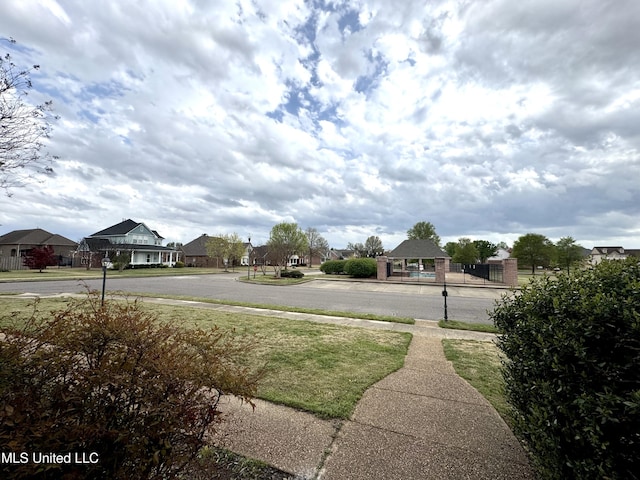 4896 Park N Dr, Olive Branch, MS 38654 - view of yard featuring a gazebo and a residential view