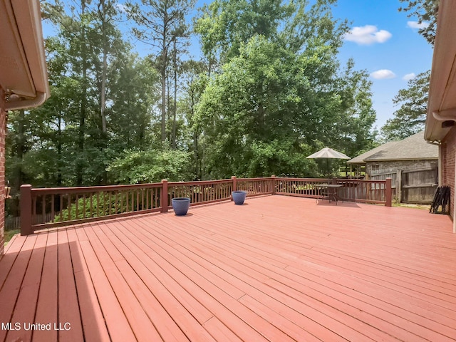 66 Auburn Pl, Hattiesburg, MS 39402 - view of deck