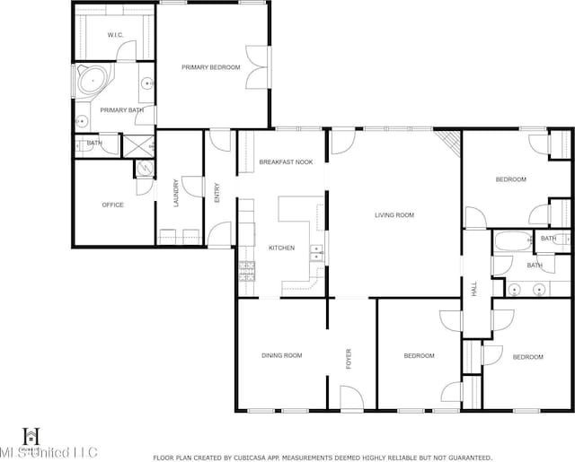 66 Auburn Pl, Hattiesburg, MS 39402 - property floor plan