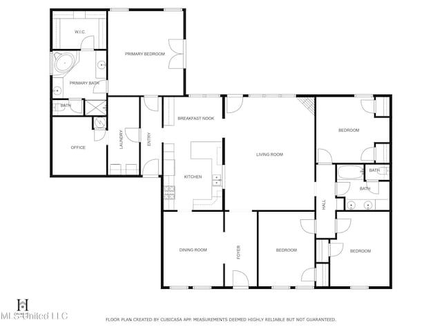 66 Auburn Pl, Hattiesburg, MS 39402 - room layout