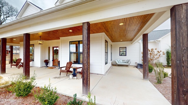 view of patio / terrace featuring a porch