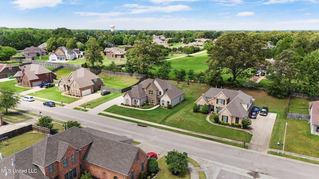 bird's eye view featuring a residential view
