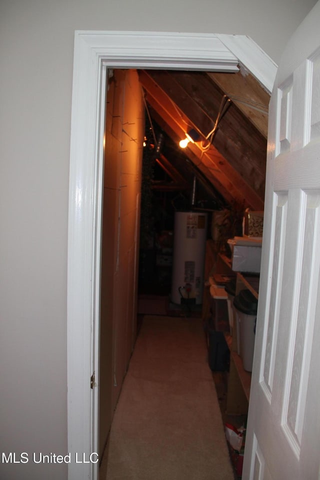 709 Oak Trl, Canton, MS 39046 - unfinished attic with water heater