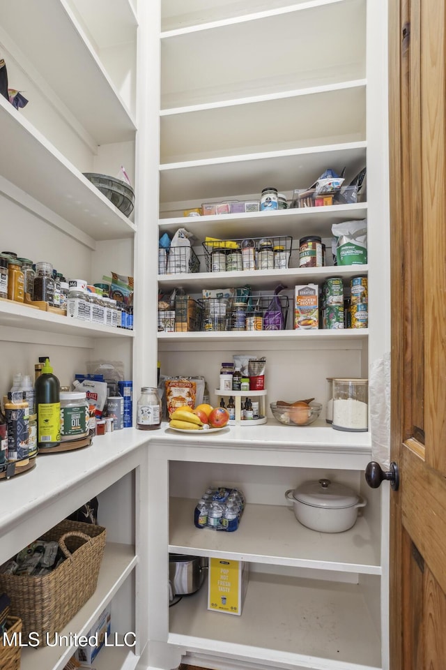 view of pantry