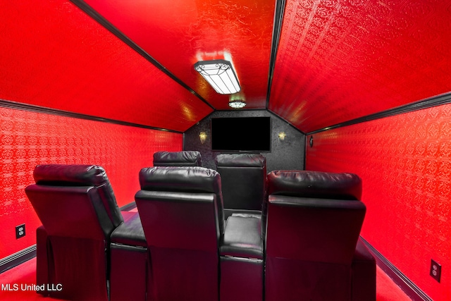 19592 Champion Cir, Gulfport, MS 39503 - home theater with vaulted ceiling and baseboards