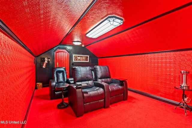 19592 Champion Cir, Gulfport, MS 39503 - carpeted cinema featuring lofted ceiling