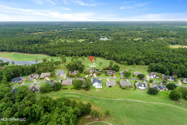 19592 Champion Cir, Gulfport, MS 39503 - view of property location with a forest, a local golf course, a large body of water, and nearby suburban area