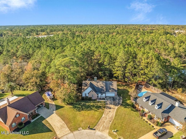 birds eye view of property