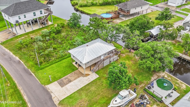 11334 Texas St, Bay Saint Louis, MS 39520 - view from above of property featuring a nearby body of water