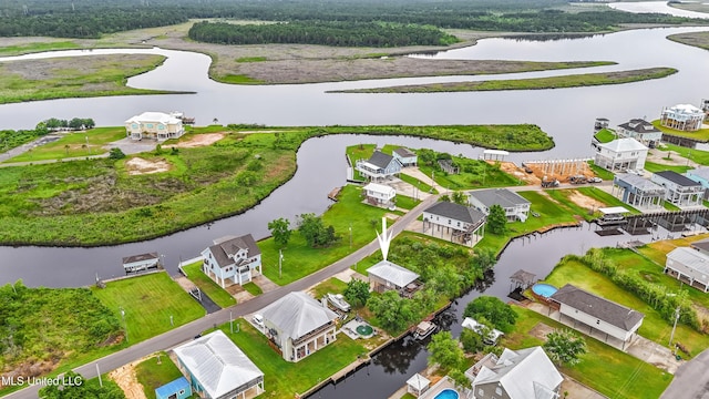 11334 Texas St, Bay Saint Louis, MS 39520 - bird's eye view of a nearby body of water