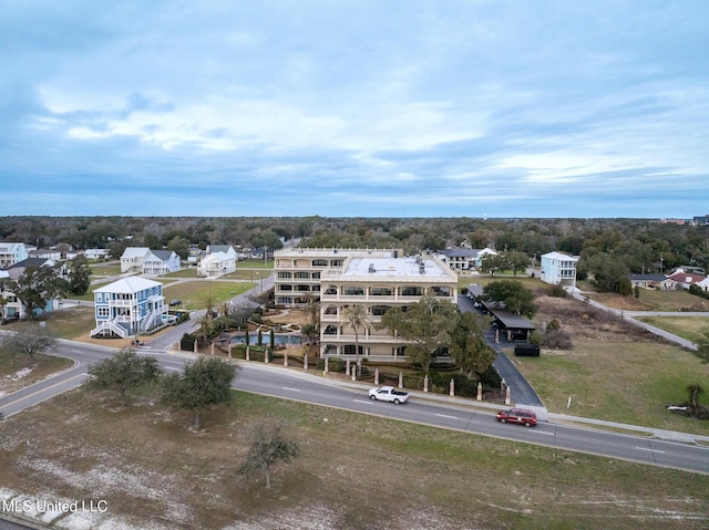 aerial view featuring a residential view