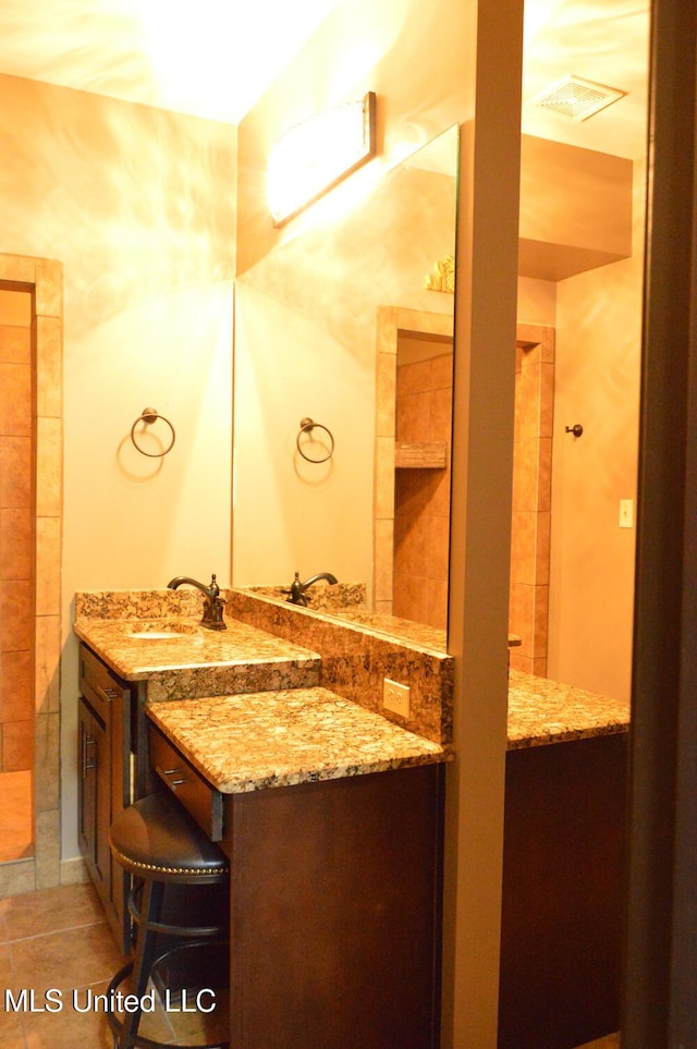1088 S Red Banks Rd, Byhalia, MS 38611 - full bathroom featuring vanity and tile patterned flooring