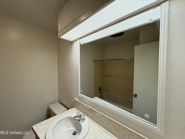 1632 Winchester St, Jackson, MS 39211 - bathroom featuring vanity and shower / bathtub combination