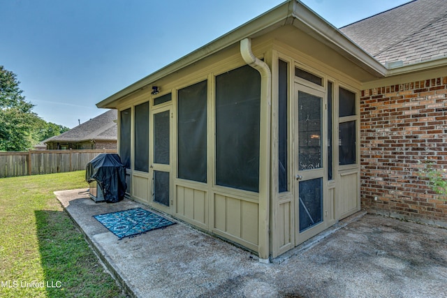 865 Wellington Way, Madison, MS 39110 - view of patio featuring area for grilling and a sunroom