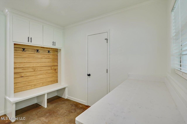 437 Henry Byrd Rd, Florence, MS 39073 - mudroom featuring ornamental molding